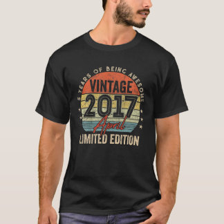 5:e födelsedag Vintage april 2017 T Shirt
