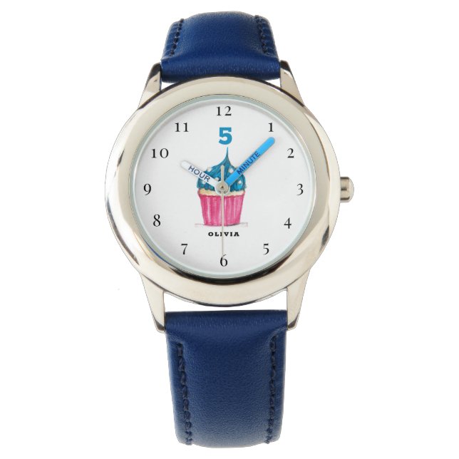 5:e födelsedagen 5 år gammal Söt Blue Armbandsur (Framsida)