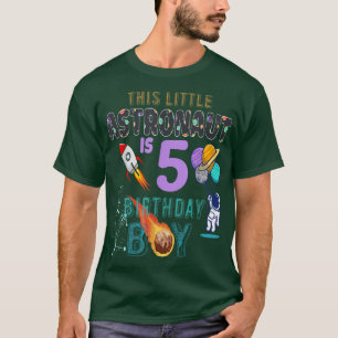 5:e födelsedagen Gift Birthday Boy Gifts Astronaut T Shirt