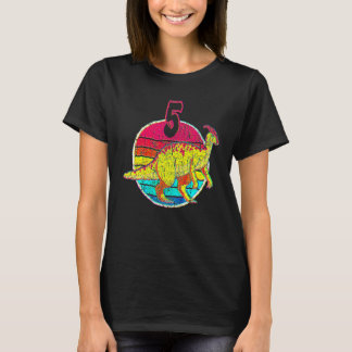 5:e födelsedagen I Parasaurolophus I-familjen matc T Shirt