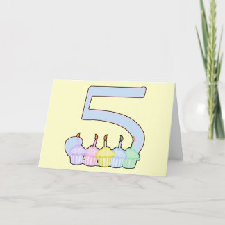 5:e födelsedagen kort