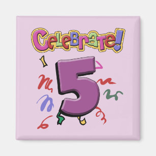 5:e födelsedagen magnet
