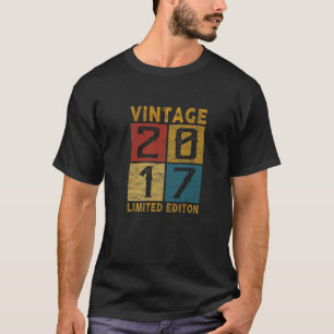 5:e födelsedagen Vintage 2017, född 2017, 5 år gam T Shirt