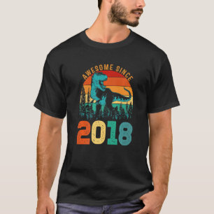 5:e födelsedagenAwskräcken sedan 2018 Dinosaur Rex T Shirt
