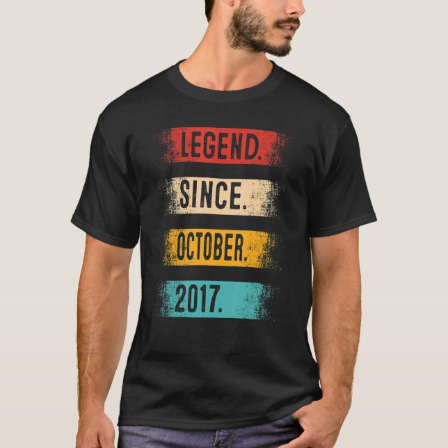 5:e födelsedagsdagen sedan oktober 2017, 5 år gamm t shirt (Framsida)