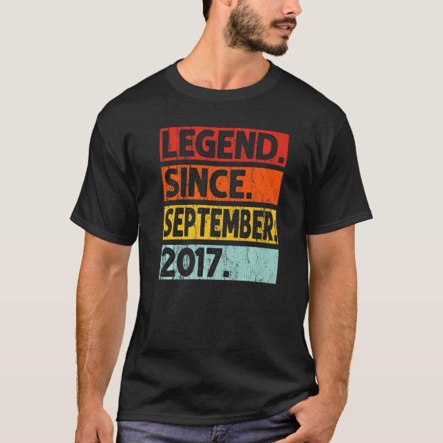 5:e födelsedagsdagen sedan september 2017 5 år t shirt (Framsida)