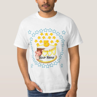 5:e Födelsedagsfesten T-shirts med födelsedag