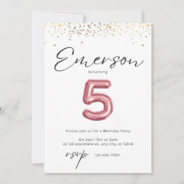5:e födelsedagsinbjudan inbjudningar