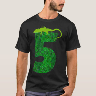 5:e födelsedagsljud 5 ReptilTemaparty 5 ÅR T Shirt