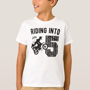 5:e födelsedagspresenten Dirt Bike 5 år gammal M T Shirt
