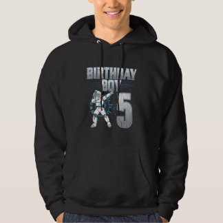 5:e födelsedagstjocken Dabbing Robot 5 Years Old B Hoodie