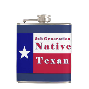 5:e Generation Native Texan Flagga Fickplunta