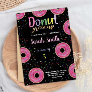 5:e inbjudan till Black Rosa Donut Birthday