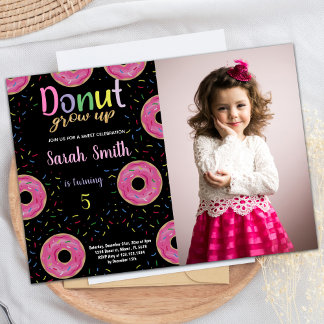5:e inbjudan till Black Rosa Photo Donut Birthday
