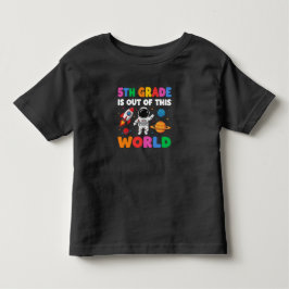 5:e Klass-Back to school Astronaut Space Teacher T Shirt