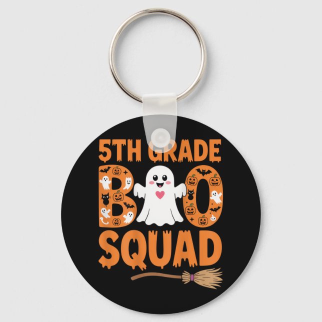 5:e Klass Boo Squad Halloween Ghost School Roligt  Nyckelring (Framsida)