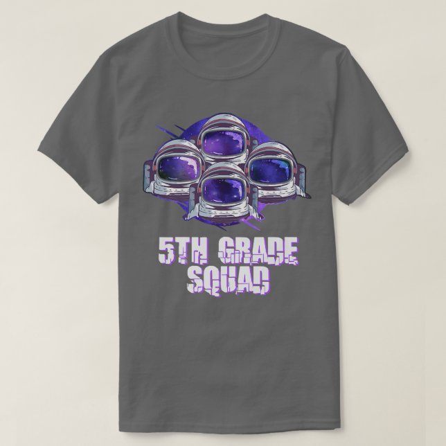 5:e Klass Boys Squad Back to school Astronauter T Shirt (Design framsida)
