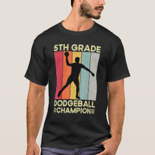 5:e Klass Dodgeball Player Retro Kids Dodgeball T Shirt