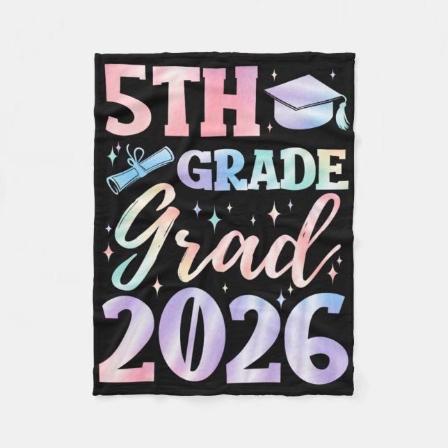 5:e klass examen Cl 2026 grundskola Gra Fleecefilt (Framsidan)