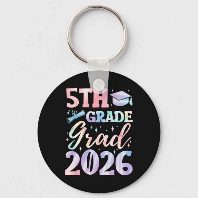 5:e klass examen Cl 2026 Grundskola Gra Nyckelring (Framsida)