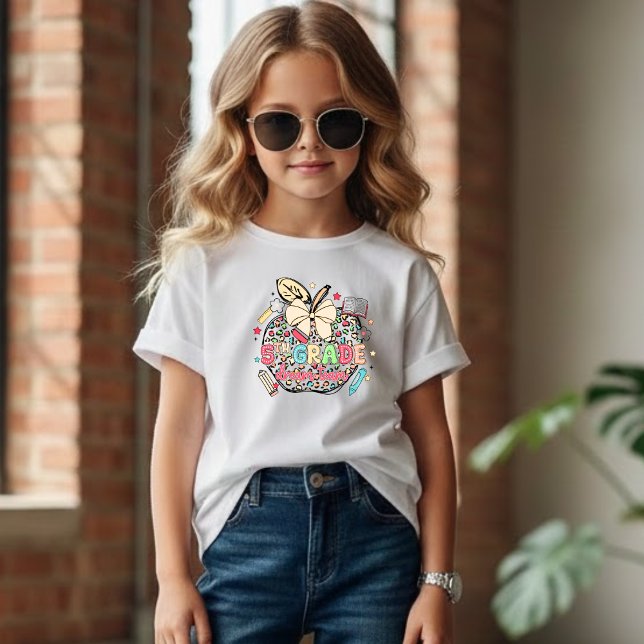 5:e klass Färgglada strössel Apple Tillbaka till s T Shirt (Skapare uppladdad)