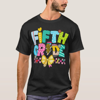 5:e klass för flickor pojkar lärare femte klass ti t shirt