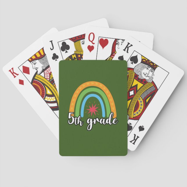 5:e Klass-läraren 5:e Klass Regbow Star Casinokort (Baksidan)