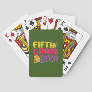 5:e Klass-läraren Femte Klass Diva Casinokort
