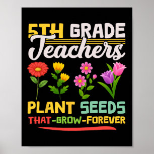5:e Klass-lärarplantor som växer upp för M Poster