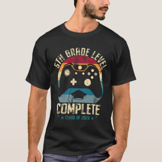 5:e klass nivå komplett gamer Cl 2026 examen T Shirt