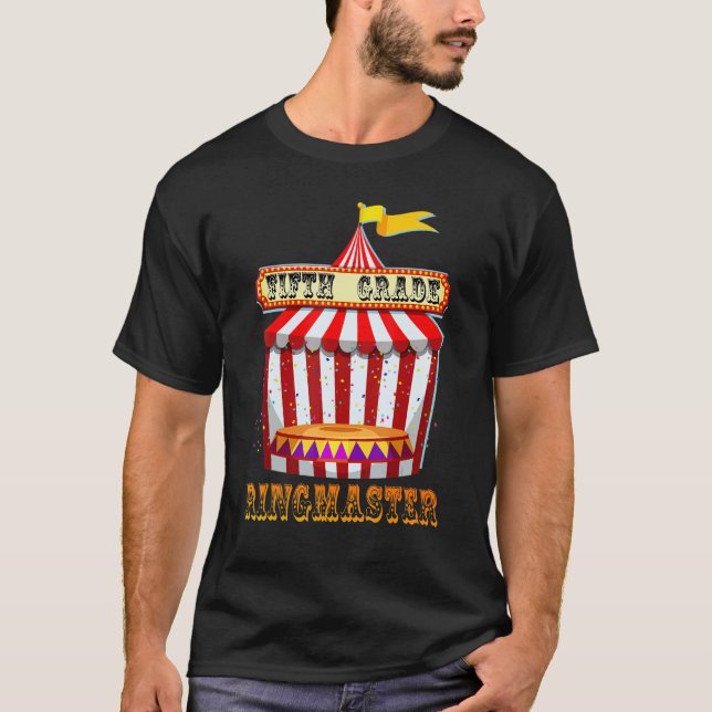 5:e Klass Ringmaster Teacher Circus Carnival tillb T Shirt (Framsida)