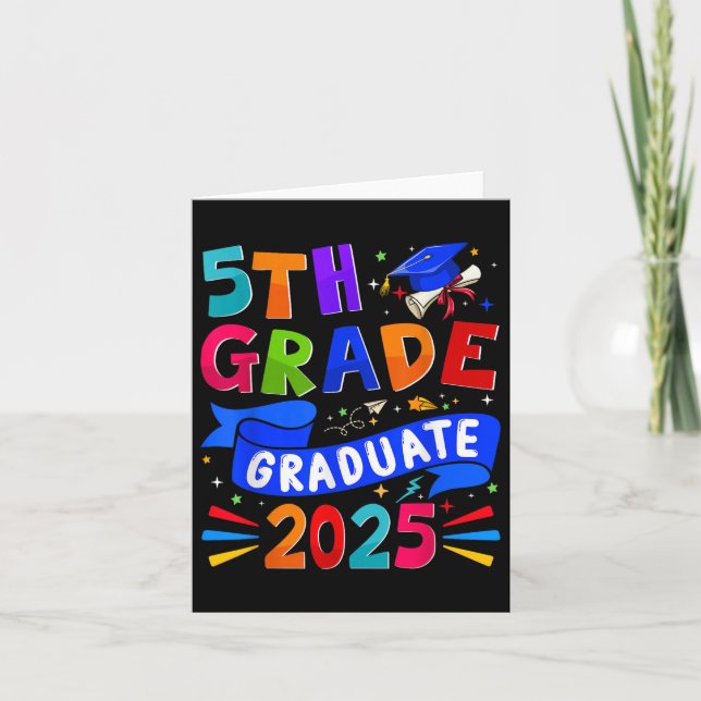 5:e Klass-Student 2025:e Studenten Cl 2025 Kids Kort (Framsida)