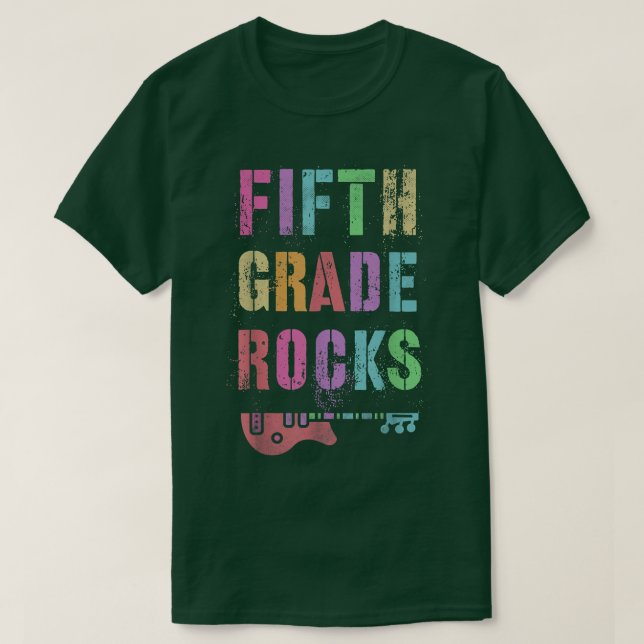 5:e KLASS-Student-lärarlaget Rockstar Team Fift T Shirt (Design framsida)