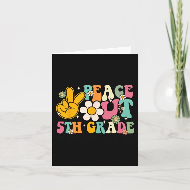 5:e Klass Studenten i förra skolgårdagen Kort (Framsida)