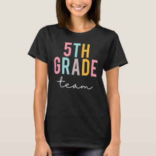 5:e klass Team Färgglatt Sött Tacksägelsedagen Til T Shirt