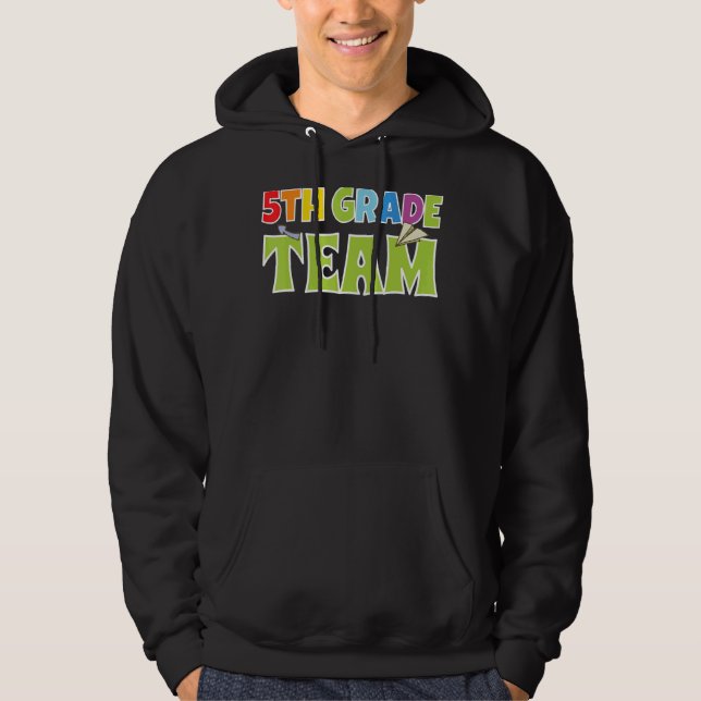 5:e Klass-teamets bojor 5:e Klass-klassskolan Hoodie (Framsida)