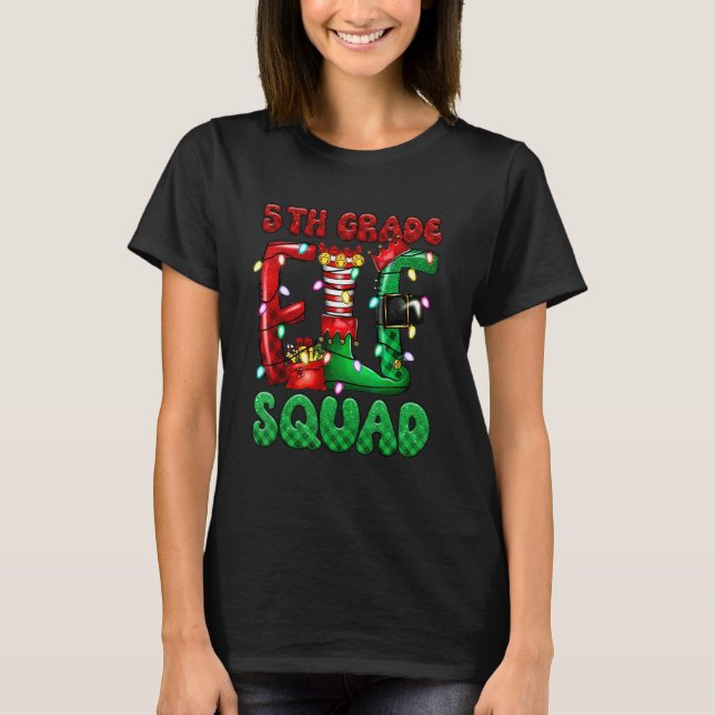 5:e klass Tomtepatrull lärare Tomte jul T Shirt (Framsida)