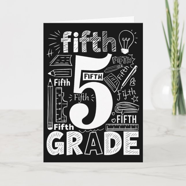 5:e klass typografi Team Femte klass lärare Ck T Kort (Framsida)