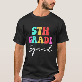 5:e klassens gäng tillbaka till skolan lärare elev t shirt