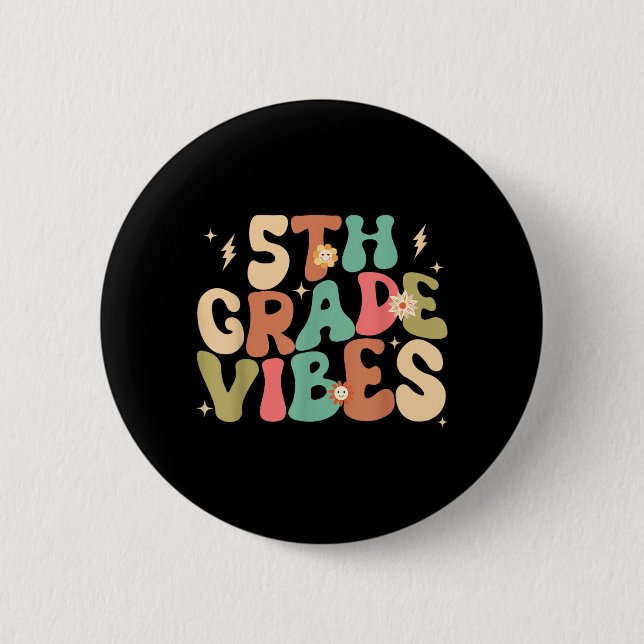 5:e klassens vibbar Groovy tillbaka till skolan Knapp (Framsida)