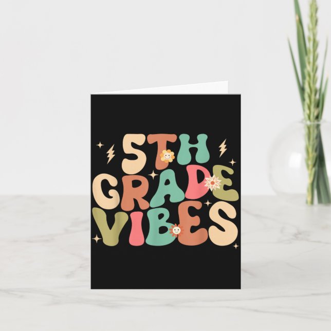 5:e klassens vibbar Groovy tillbaka till skolan Kort (Framsida)