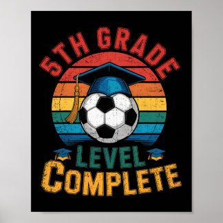 5:e klassnivå Komplett fotboll pojke tjej sista da Poster