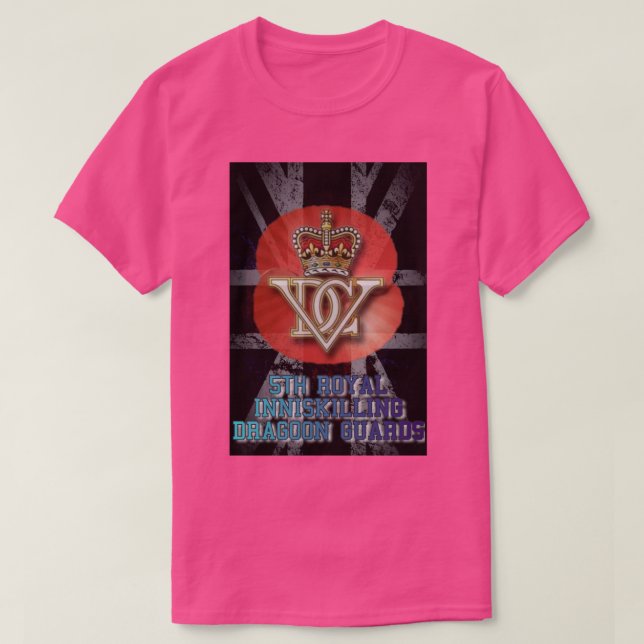 5:e ROYALET INISKILLING DRAGOON GUARARDS T Shirt (Design framsida)