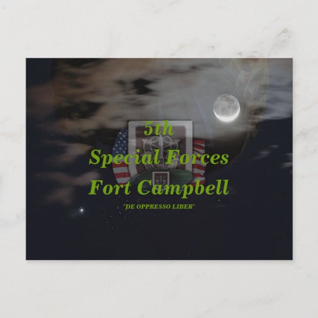 5:e speciella gruppgruppen för gröntar - vykort (Framsida)