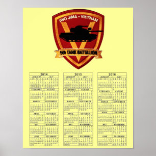 5:e TANKEN BATTALION VIETNAM Poster