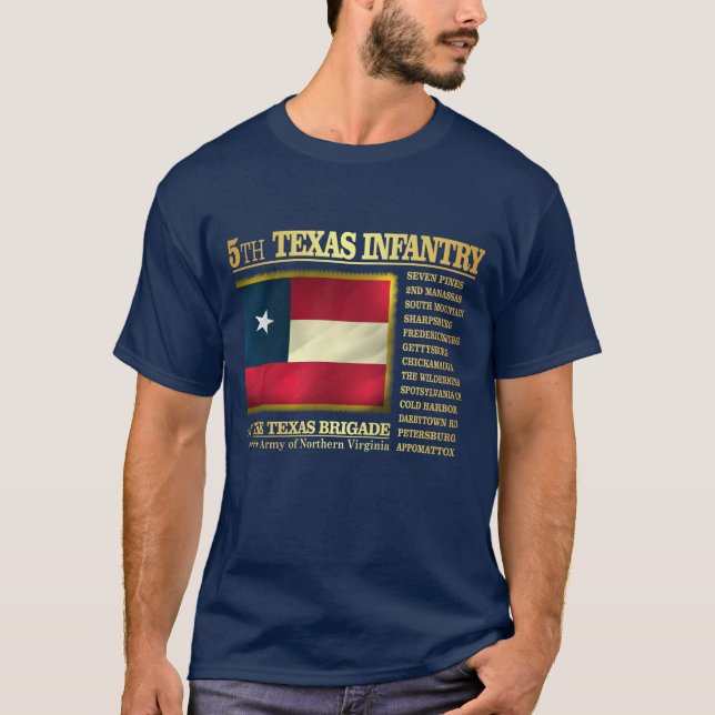 5:e Texas Infantry (BA2) T Shirt (Framsida)