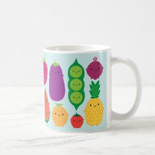 5 en dagfrukt & grönsaker kaffemugg