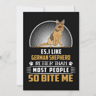 5 Es Jag gillar tysk schäferhund bättre än de fles Inbjudningar