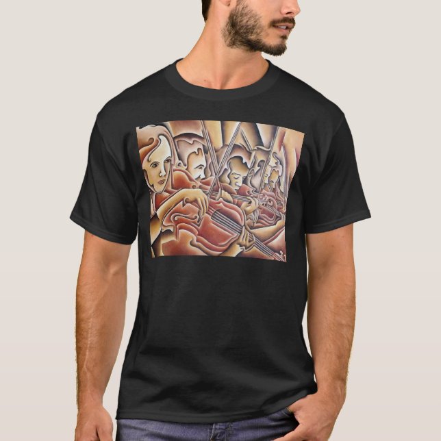 5 fioler t shirt (Framsida)