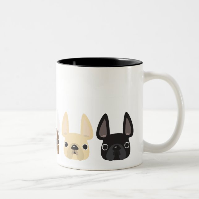 5 Fler små frenchier Mugg (Höger)